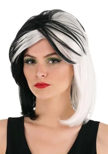 101 Dalmatians Fashion Cruella De Vil Women's Wig - Picture 1 of 1