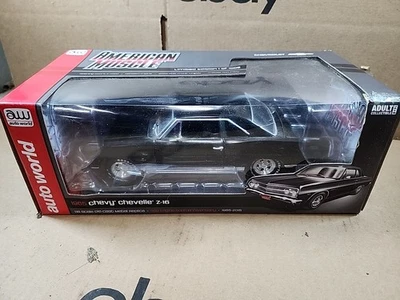 АВТОМОБИЛЬНЫЙ МИР 1965 CHEVY CHEVELLE Z-16 MCACN ОГРАНИЧЕННОГО 1:18 ОТКРЫТИЕ КАПОТА ДВЕРИ БАГАЖНИКА - Изображение 1 из 4