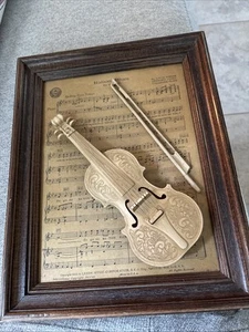 Rare 11x14” Violin On Music Sheet Ration Blues Copy Right 1943 - Picture 1 of 7