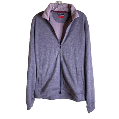 isaia Chaqueta Ligera Talla XL PÚRPURA CLARO ROSA CACHEMIR MANGA LARGA CREMALLERA Foto 1 de 4