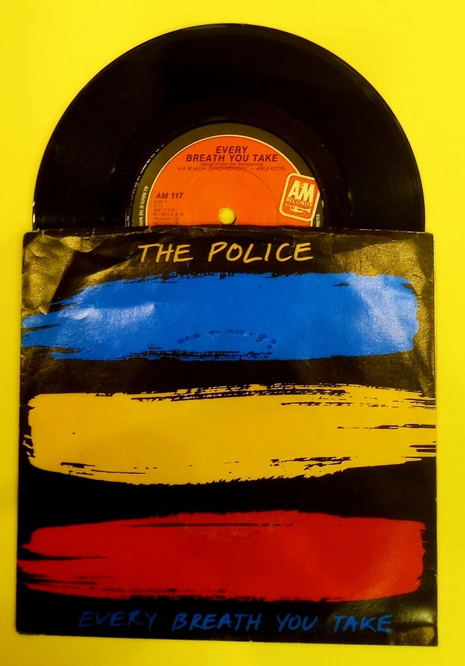 THE POLICE RARE 1983 UK IMPORT 45 ORIGINAL PICTURE SLEEVE EVERY BREATH YOU TAKE - Image 1 of 1