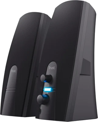 Almo Casse Pc, Set Di Altoparlanti 2.0 Usb Stereo, 10 W, Jack Aux 3.5 Mm, Connet - Immagine 1 di 4