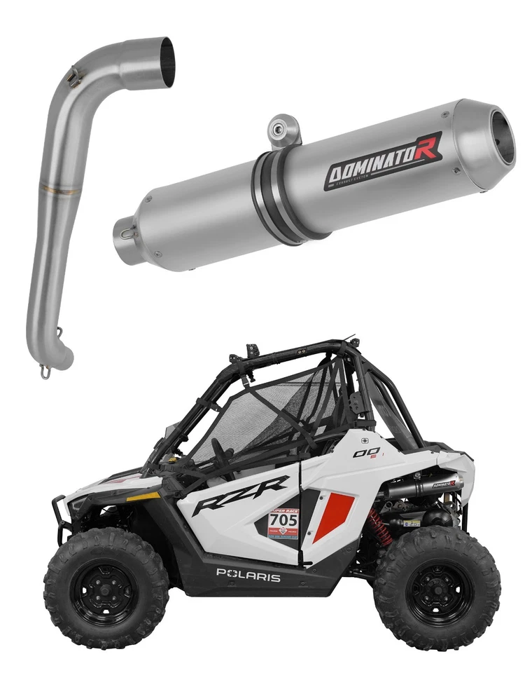Silenciador de escape MX DOMINATOR se adapta a Polaris RZR 200 2022 - 2025 Foto 1 de 4