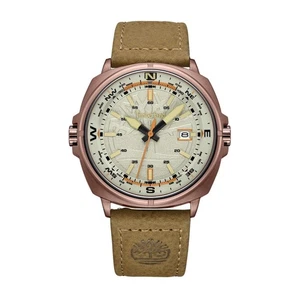 Reloj Timberland para hombre TDWGB2230802 con correa de cuero caqui - Imagen 1 de 5