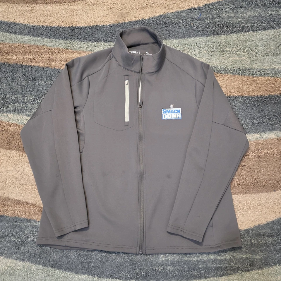 Top Pullover Para Mujer Antigua Gris SmackDown Generación Cuarto Cremallera Foto 1 de 4