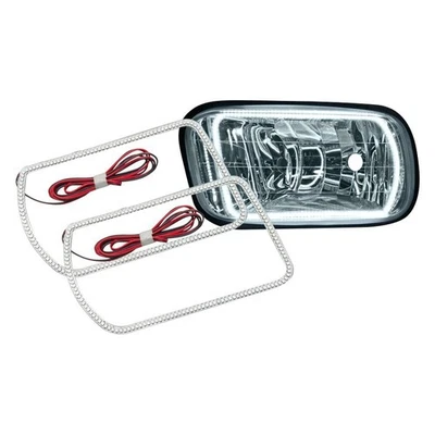 LED Fog Lights Halo Ring Lights White For 2009-2015 Dodge Ram Sport - Imagem 1 de 4