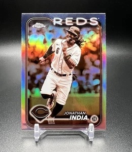 2024 Topps Chrome JONATHAN INDIA Sepia Refractor 185 Reds Royals - Picture 1 of 2