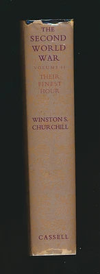 Winston Churchill The Second World War Their Finest Hour 1949 1st Ed. + Jacket Foto 1 de 4