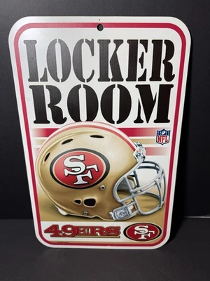 WinCraft EE. UU. Plástico San Francisco 49ers Fútbol NFL Vestuario Letrero Hombre Cueva Foto 1 de 4