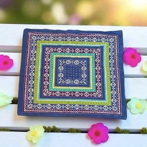 Bufanda Bandana Vintage VERA Neumann Colorida Floral Lunares Algodón Usada en Excelente Condición - Imagen 1 de 10