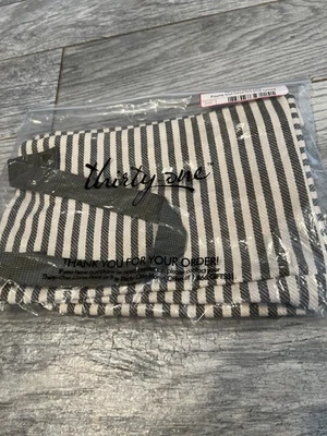 Thirty One Twice as Nice Tote Olive Twill Stripe AD78 Wine Pocket NWT Bag Purse - Image 1 of 4