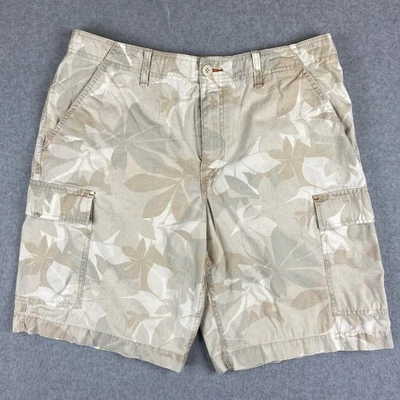 Tommy Hilfiger Pantalones Cortos Carga Para Hombre W36 Beige Estampado Floral Algodón Informal Verano Foto 1 de 4