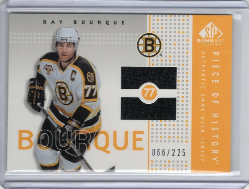 2003 SP GAME USED JERSEY RAY BOURQUE /225 - Image 1 of 1