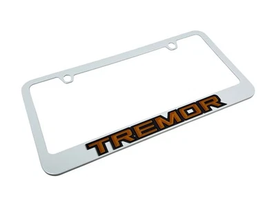 Ford Tremor 3D Logo White Zinc Alloy License Plate Frame Official Licensed - Image 1 of 4