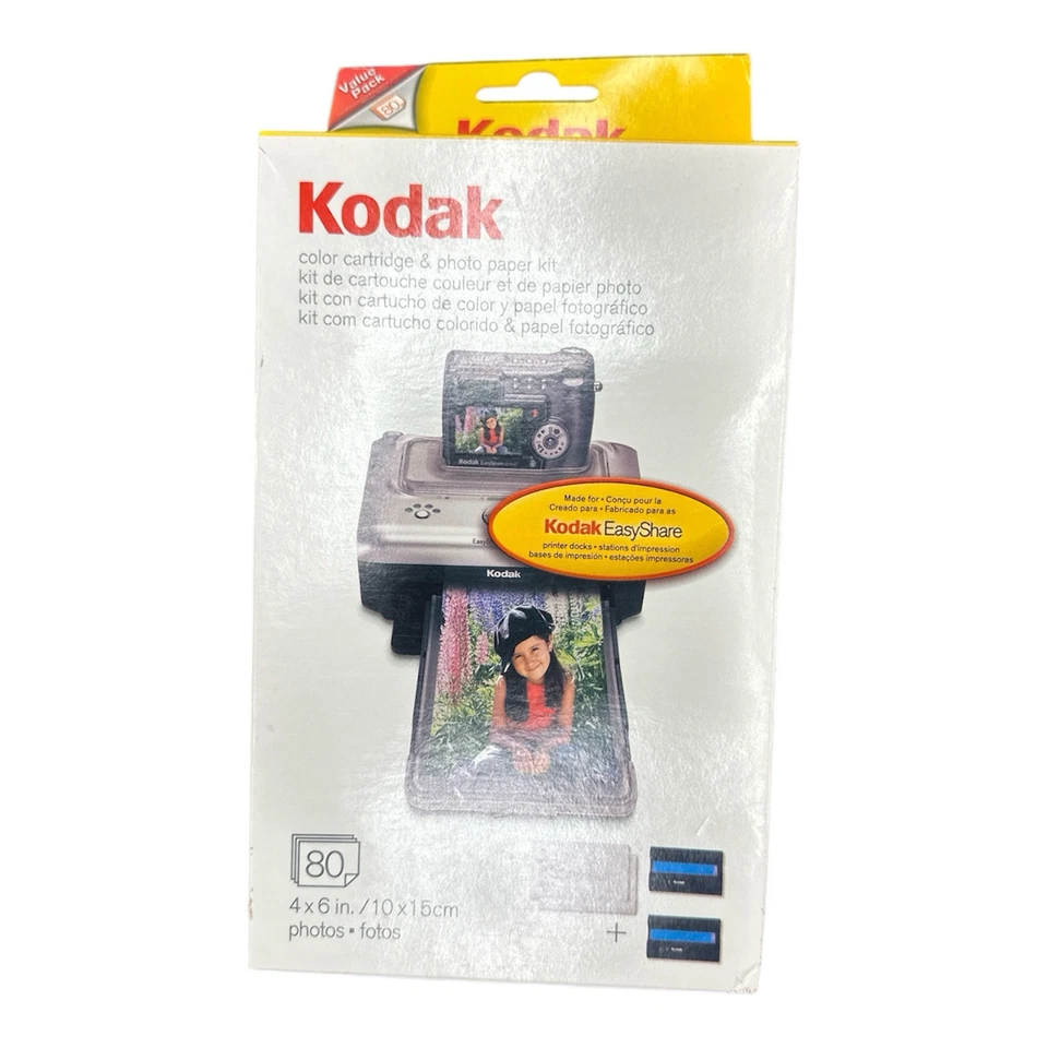 Kodak EasyShare PH-80 Color Cartridge And Photo Paper Kit - Image 1 of 1