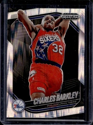 2024-25 Prizm Black Charles Barkley Legends Skewed Prizms No165/249 76ers - Изображение 1 из 2