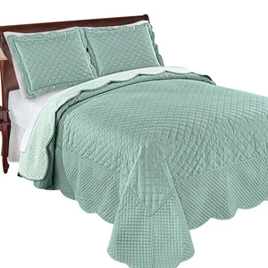 Camille Reversible Diamond Textured Quilted Bedspread - Picture 1 of 8