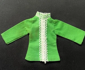De colección Años 70 Barbie Clon Mod Peggy Ann Shillman Túnica Verde Encaje Hecho en Hong Kong - Imagen 1 de 6