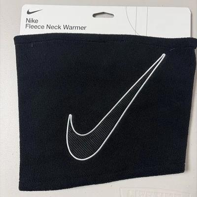 Cachecol Nike aquecedor de pescoço de lã preto branco corrida gaiter máscara facial - Imagem 1 de 2