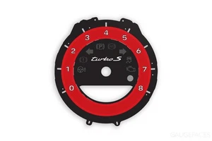 Porsche 911 992 Turbo S Instrument Cluster Gauge Face Tachometer Dial Red - Bild 1 von 1