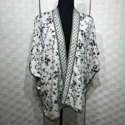 Cárdigan abierto acolchado floral para mujer Jill kimono talla única delicado femenino Foto 1 de 4