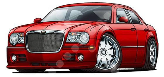 Chrysler 300 & C300 SRT8 Cartoon Tshirt  GA muscle car auto - Image 1 of 1