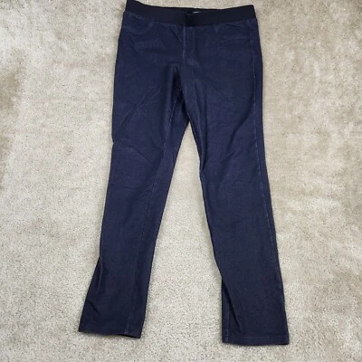 Leggings femininas Forever 21 azul stretch bolsos tamanho L A995 - Imagem 1 de 4