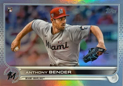 2022 Topps Series 1 Rainbow Foil Parallel Anthony Bender RC Miami Marlins Rookie - Image 1 of 4