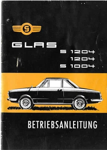 GLAS S1204 1204 S1004 + TS Betriebsanleitung 1964 Bedienungsanleitung BA - Picture 1 of 7