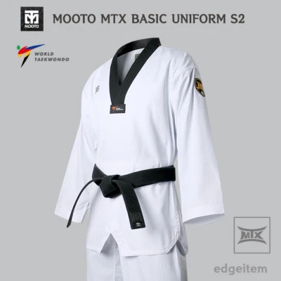 MOOTO MTX S2 Basic Uniform Tae Kwon Do TKD Taekwondo WT Dan Dobok