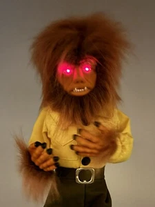 Wolfman Motion-ette Universal Studios Monsters Telco 1992 Vintage Howls Moves - Foto 1 di 16