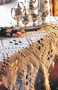 LOVELY Victorian Lace Afghan/Crochet Pattern INSTRUCTIONS ONLY - Picture 1 of 1