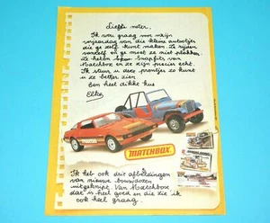 MATCHBOX MODEL KITS MAGAZINE ADVERT 1980s LESNEY KUIFJE BENELUX - Picture 1 of 1