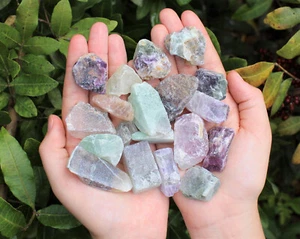 Fluorite Rough Natural Stones CLEARANCE: Choose How Many (Raw Fluorite Crystals) - Picture 1 of 9