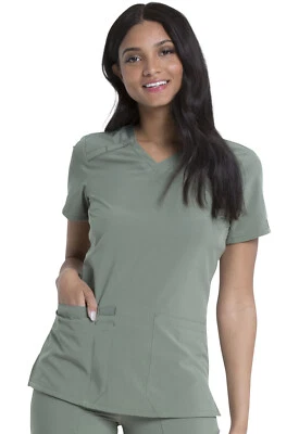 Blusa Médica Dickies EDS Essentials Cuello en V DK615 OLV Oliva Envío Gratis Foto 1 de 4
