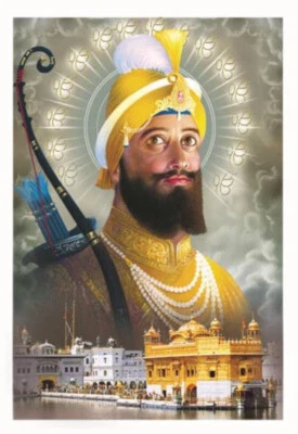 Póster adhesivo Guru Gobind Singhji sin marco (24 X 48 pulgadas) Foto 1 de 2
