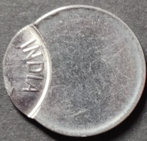 India Re 1, UNC Error, Year & Mint not visible with 'Huge OFF CENTER', FSS (A16) - Picture 1 of 2