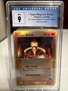 EX Team Magma vs Team Aqua Team Magma's Baltoy Reverse Holo 61/95 CGC 9 - Picture 1 of 10