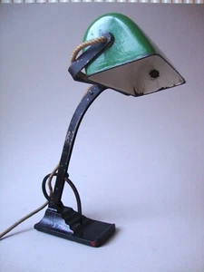 HORAX Bankerlampe Schreibtischlampe Tischlampe 20er-Jahre Art deco Bauhaus Lampe - Bild 1 von 11