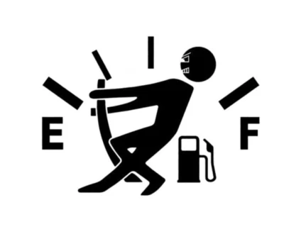 Fuel Tank Cap Stickers Decor Car Sticker  Black  - image 1 of 3