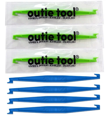 Outie Tool | 2 in 1 Clear Aligner Invisible Braces Removal Tool | 7 Pack
