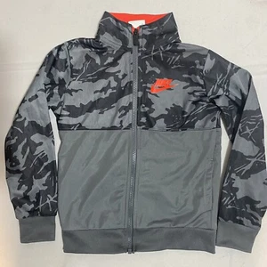 Boys Nike Track Jacket Grey Full Zip Youth Kids - Size 5 - Picture 1 of 4