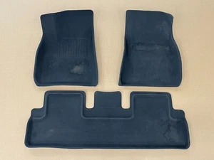⭐ 2017-2023 TESLA MODEL 3 ALL WEATHER FLOOR CARPET MAT COVER BLACK OEM LOT2582 - Picture 1 of 21