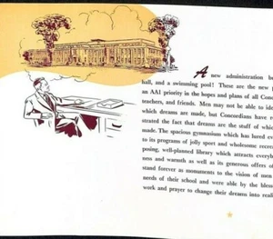 Vintage 1947 Concordia College's Post-War Expansion Blueprint Broschüre 10pg - Bild 1 von 5