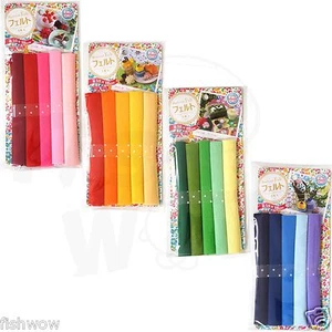 Hojas de tela de fieltro artesanal de 20 colores hágalo usted mismo naranja verde azul rojo amarillo violeta NUEVO - Imagen 1 de 5