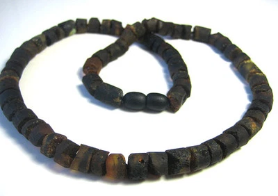 "HANDMADE" Unique Véritable Brut Naturel Collier Ambre Baltique pour Hommes 48.8cm