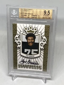 JOE GREENE 2010 GOLD SPORTKINGS AUTOGRAPH AUTO GEM MINT BGS QUAD 9.5/10 POP 1 - Picture 1 of 9