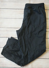 LL Bean ~ Damen XL ~ Regenhose schwarz ~ verpackbare Outdoor-Ausrüstung ~ Knöchel mit Reißverschluss