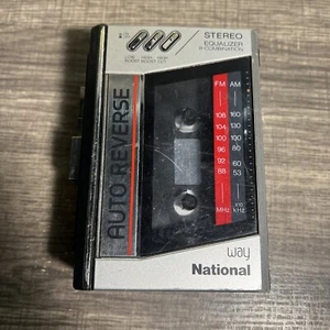 Vintage Way National  RX-SA70 AM/FM Radio Cassette Player Walkman Works - Picture 1 of 9