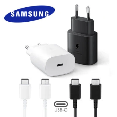 Original Samsung Schnell Ladegerät Ladekabel USB-C zu USB C Galaxy A14 A34 A54 - Bild 1 von 2